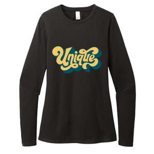 Unique Graffiti Logo One Of A Kind Womens CVC Long Sleeve Shirt