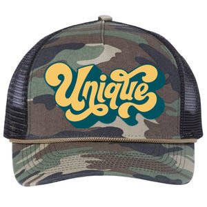 Unique Graffiti Logo One Of A Kind Retro Rope Trucker Hat Cap