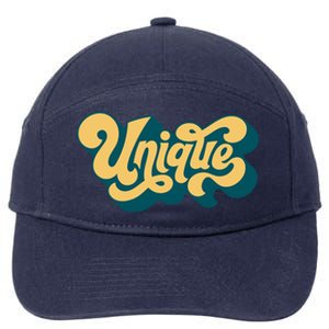 Unique Graffiti Logo One Of A Kind 7-Panel Snapback Hat