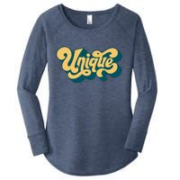 Unique Graffiti Logo One Of A Kind Women's Perfect Tri Tunic Long Sleeve Shirt