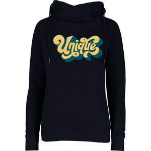 Unique Graffiti Logo One Of A Kind Womens Funnel Neck Pullover Hood