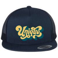 Unique Graffiti Logo One Of A Kind Flat Bill Trucker Hat