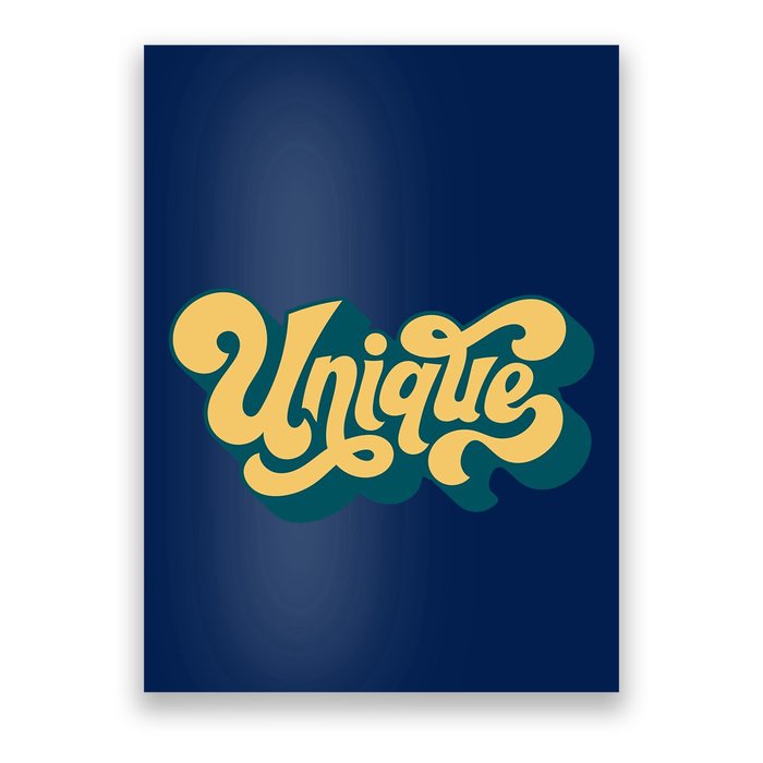 Unique Graffiti Logo One Of A Kind Poster