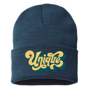 Unique Graffiti Logo One Of A Kind Sustainable Knit Beanie