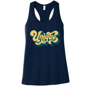 Unique Graffiti Logo One Of A Kind Women's Racerback Tank