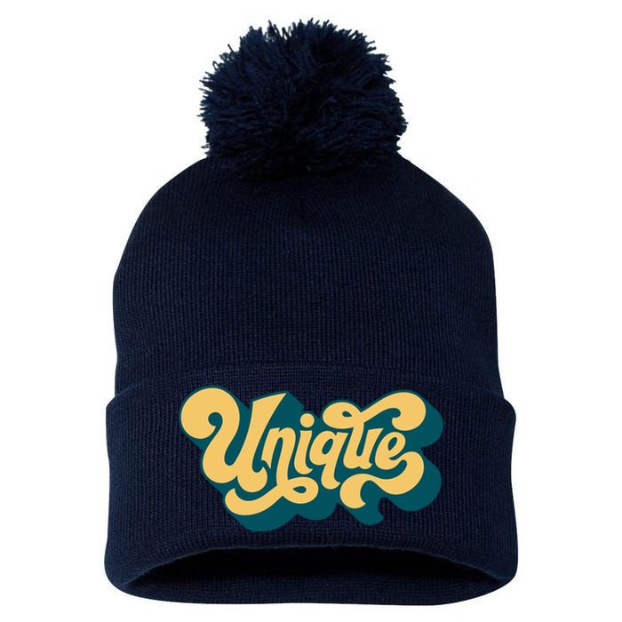 Unique Graffiti Logo One Of A Kind Pom Pom 12in Knit Beanie