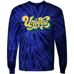 Unique Graffiti Logo One Of A Kind Tie-Dye Long Sleeve Shirt