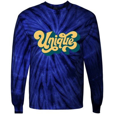 Unique Graffiti Logo One Of A Kind Tie-Dye Long Sleeve Shirt