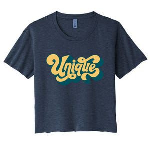 Unique Graffiti Logo One Of A Kind Women's Crop Top Tee