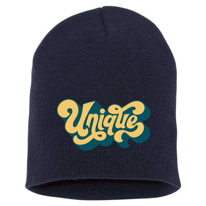 Unique Graffiti Logo One Of A Kind Short Acrylic Beanie