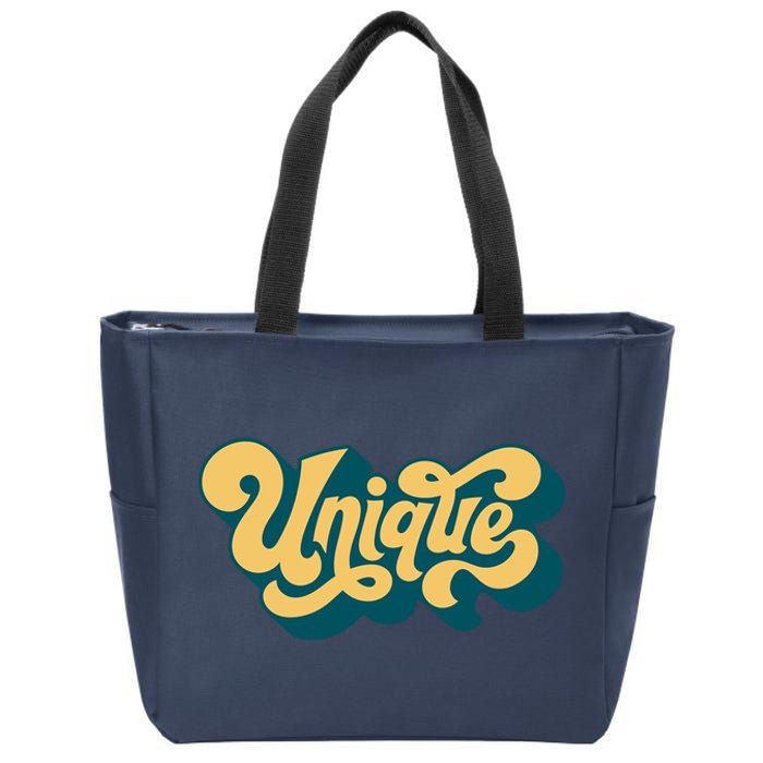 Unique Graffiti Logo One Of A Kind Zip Tote Bag