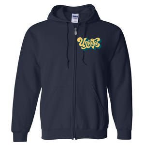 Unique Graffiti Logo One Of A Kind Full Zip Hoodie