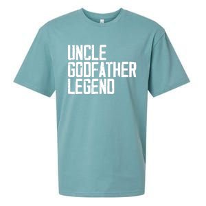 Uncle Godfather Legend Niece Nephew Aunt Brother Mother Dad Sueded Cloud Jersey T-Shirt