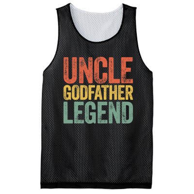 Uncle Godfather Legend Father's Day Mesh Reversible Basketball Jersey Tank