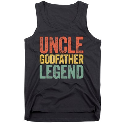 Uncle Godfather Legend Father's Day Tank Top