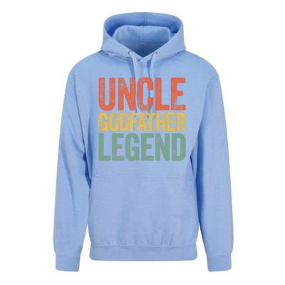 Uncle Godfather Legend Father's Day Unisex Surf Hoodie