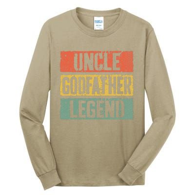 Uncle Godfather Legend Fathers Day Tall Long Sleeve T-Shirt