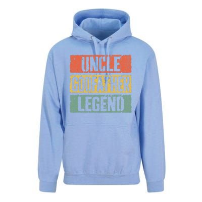 Uncle Godfather Legend Fathers Day Unisex Surf Hoodie