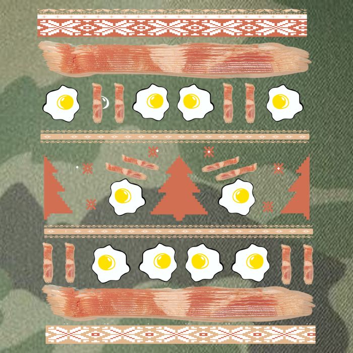 Ugly Bacon And Eggs Christmas Sweater Legacy Tie Dye Trucker Hat