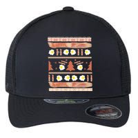 Ugly Bacon And Eggs Christmas Sweater Flexfit Unipanel Trucker Cap