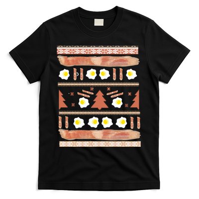 Ugly Bacon And Eggs Christmas Sweater T-Shirt