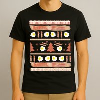 Ugly Bacon And Eggs Christmas Sweater T-Shirt