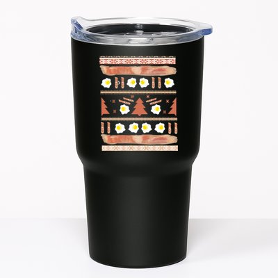 Ugly Bacon And Eggs Christmas Sweater Tumbler