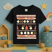 Ugly Bacon And Eggs Christmas Sweater Toddler T-Shirt