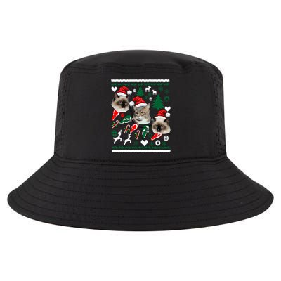 Ugly Cat Christmas Sweatshirt Sweater Cool Comfort Performance Bucket Hat