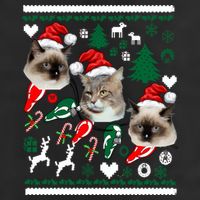 Ugly Cat Christmas Sweatshirt Sweater Cool Comfort Performance Bucket Hat
