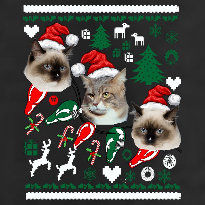 Ugly Cat Christmas Sweatshirt Sweater Cool Comfort Performance Bucket Hat
