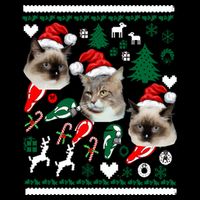 Ugly Cat Christmas Sweatshirt Sweater Sustainable Bucket Hat