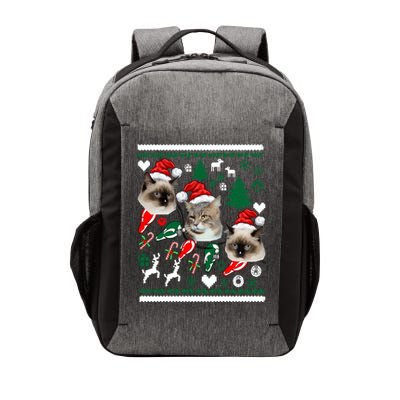 Ugly Cat Christmas Sweatshirt Sweater Vector Backpack