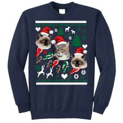 Ugly Cat Christmas Sweatshirt Sweater Sweatshirt