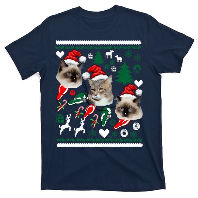 Ugly Cat Christmas Sweatshirt Sweater T-Shirt