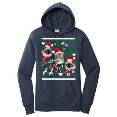 Ugly Cat Christmas Sweatshirt Sweater Women's Pullover Hoodie