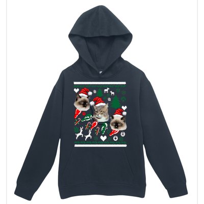 Ugly Cat Christmas Sweatshirt Sweater Urban Pullover Hoodie