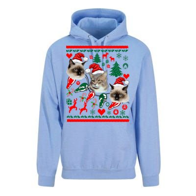 Ugly Cat Christmas Sweatshirt Sweater Unisex Surf Hoodie