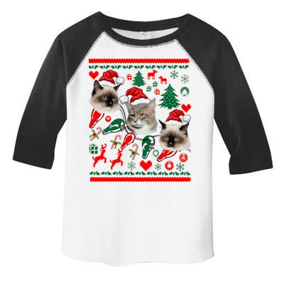 Ugly Cat Christmas Sweatshirt Sweater Toddler Fine Jersey T-Shirt