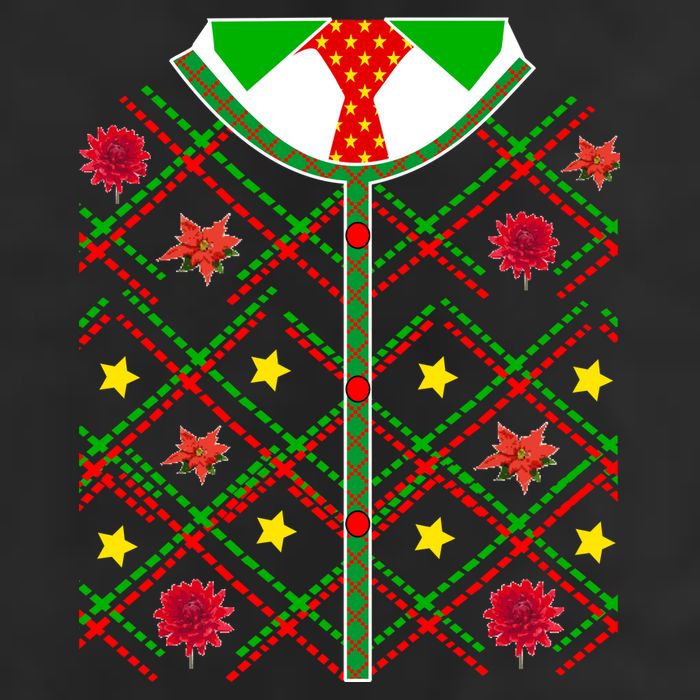 Ugly Christmas Cardigan Tie Sweater 11oz C Handle Ceramic Mug