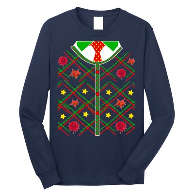 Ugly Christmas Cardigan Tie Sweater Long Sleeve Shirt