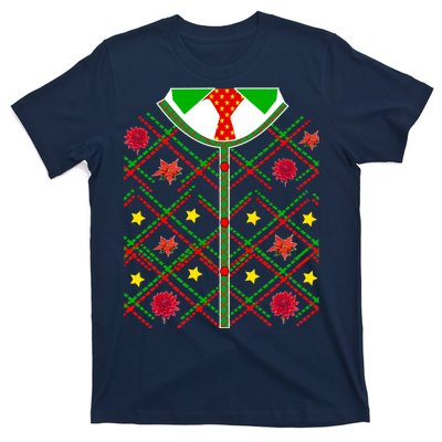 Ugly Christmas Cardigan Tie Sweater T-Shirt