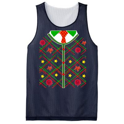 Ugly Christmas Cardigan Tie Sweater Mesh Reversible Basketball Jersey Tank