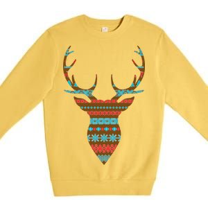 Ugly Christmas Pattern Deer Premium Crewneck Sweatshirt