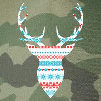 Ugly Christmas Pattern Deer Legacy Tie Dye Trucker Hat