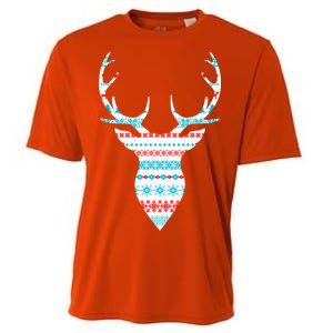 Ugly Christmas Pattern Deer Cooling Performance Crew T-Shirt