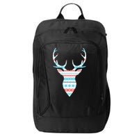 Ugly Christmas Pattern Deer City Backpack