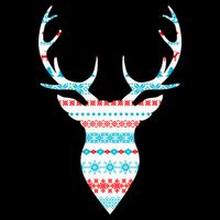 Ugly Christmas Pattern Deer City Backpack
