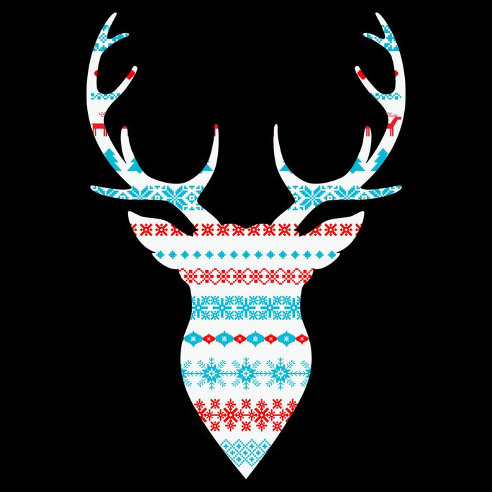 Ugly Christmas Pattern Deer City Backpack