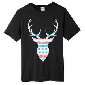 Ugly Christmas Pattern Deer Tall Fusion ChromaSoft Performance T-Shirt